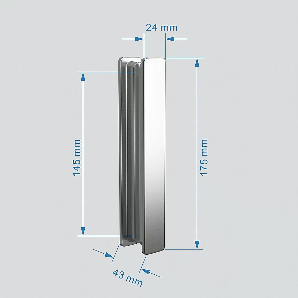 Душевой уголок ABBER Sonnenstrand AG07110-S90 стекло прозрачное/профиль хром купить в интернет-магазине Sanbest