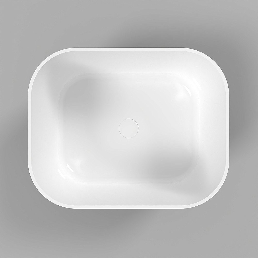 Раковина накладная WhiteCross Lazurit 50 0713.050040.10100 черная, белая купить в интернет-магазине Sanbest