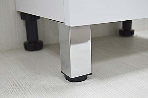 Пенал напольный Loranto Santorini 36 белый глянцевый для ванной в интернет-магазине сантехники Sanbest