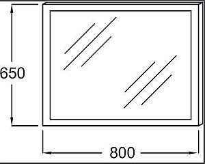 Зеркало с подсветкой Jacob Delafon EB1441-NF 80 в ванную от интернет-магазине сантехники Sanbest