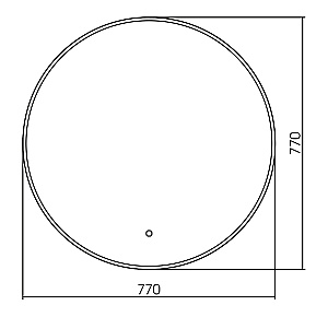 Зеркало Azario Плаза-2 77 LED-00002246 в ванную от интернет-магазине сантехники Sanbest