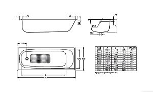 Стальная ванна BLB Europa 130x70 купить в интернет-магазине Sanbest