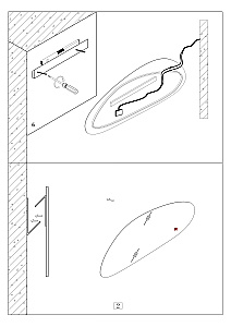 Зеркало Black&White Universe 970.MR1800 с подсветкой в ванную от интернет-магазине сантехники Sanbest