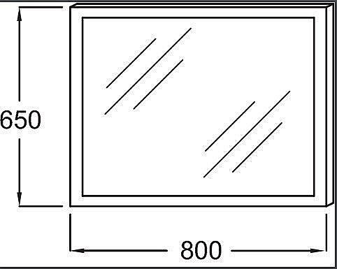Зеркало с подсветкой Jacob Delafon EB1441-NF 80 в ванную от интернет-магазине сантехники Sanbest