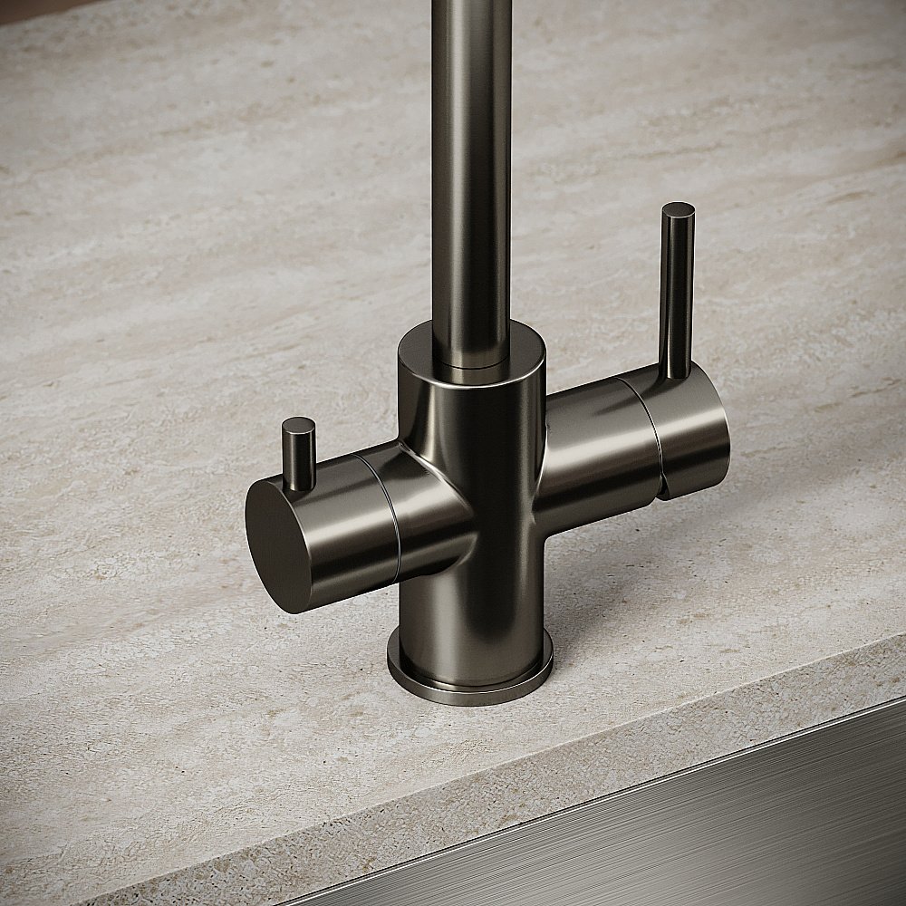 Смеситель для кухни Sancos Vela SC4013GG вороненая сталь купить в интернет-магазине сантехники Sanbest