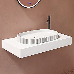 Раковина накладная ABBER Stein AS2601 белая купить в интернет-магазине Sanbest