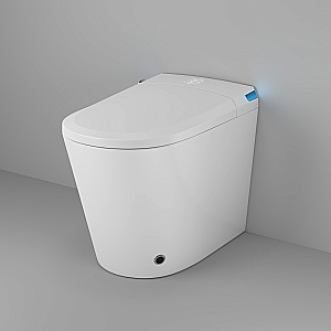 Унитаз приставной Grossman Smart GR-PR-5702 белый глянцевый, с крышкой микролифт купить в интернет-магазине Sanbest