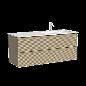 Тумба с раковиной Sancos Folk FL120LCP/FL120RCP Капучино для ванной в интернет-магазине Sanbest