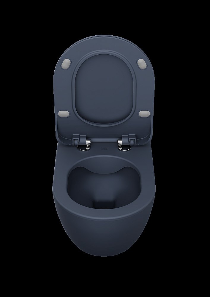 Унитаз подвесной CREAVIT FREE FE322-11BM00E базальт матовый, безободковый купить в интернет-магазине Sanbest