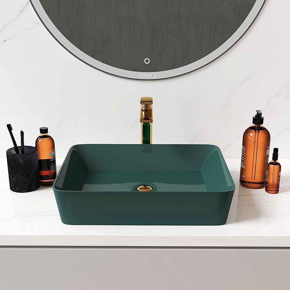 Раковина Grossman Color GR-3016OLM светло-зеленый матовый купить в интернет-магазине Sanbest