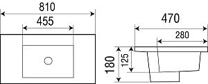 Раковина WeltWasser DEILBACH 7506-80 белый глянец купить в интернет-магазине Sanbest