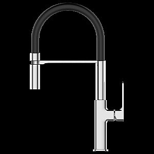 Смеситель для кухни Elghansa Heffen 5653520 хром/черный купить в интернет-магазине сантехники Sanbest