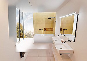 Акриловая ванна Riho Still Shower Led 180x80 B103003005 белая купить в интернет-магазине Sanbest