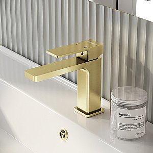 Смеситель для раковины Grossman Style 510.K35.05.320 золото сатиновый купить в интернет-магазине сантехники Sanbest