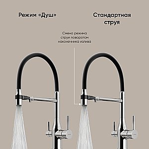 Смеситель для кухни Sancos Garda SC4009BN брашированный никель купить в интернет-магазине сантехники Sanbest