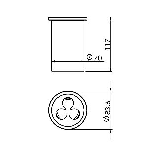Стакан для зубных щеток Langberger Lugano 23029A купить в интернет-магазине сантехники Sanbest