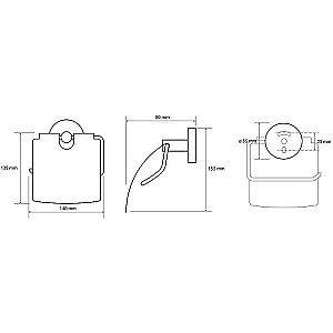 Держатель для туалетной бумаги Bemeta Brilo 161112010 золото купить в интернет-магазине сантехники Sanbest