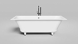 Ванна Salini Orlanda AXIS S-Stone 170x75 103223M белая матовая купить в интернет-магазине Sanbest