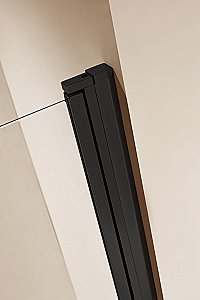 Душевая дверь Cezares ECO O-B-1 прозрачный 70x190/профиль черный купить в интернет-магазине Sanbest