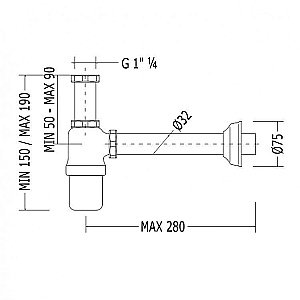 Сифон для раковины Devon&Devon купить в интернет-магазине сантехники Sanbest