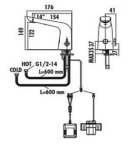 Смеситель для раковины Creavit ES2570 купить в интернет-магазине сантехники Sanbest