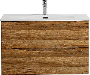 Тумба с раковиной BelBagno MARINO-CER-N-800-2C-SO-RR-P Rovere Rustico для ванной в интернет-магазине Sanbest