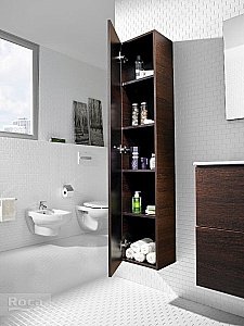 Шкаф - колонна Roca Victoria Nord ZRU9000025 венге для ванной в интернет-магазине сантехники Sanbest