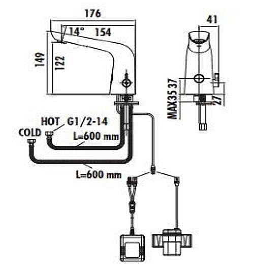 Смеситель для раковины Creavit ES2570 купить в интернет-магазине сантехники Sanbest