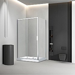Душевой уголок Veconi Rovigo RV046-140110-01-C5 140х110 стекло прозрачное/профиль хром купить в интернет-магазине Sanbest