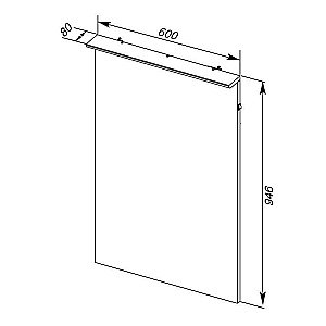 Зеркало Aquanet Ирис 60 в ванную от интернет-магазине сантехники Sanbest