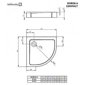 Душевой поддон Radaway Doros A SDRA8080-05 Compact 80x80 белый купить в интернет-магазине Sanbest