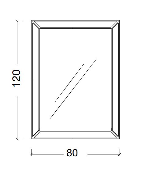 Зеркало Armadi Art Natura золото 80 в ванную от интернет-магазине сантехники Sanbest