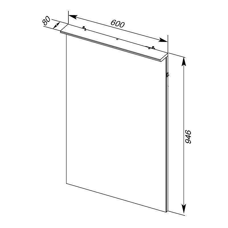 Зеркало Aquanet Ирис 60 в ванную от интернет-магазине сантехники Sanbest