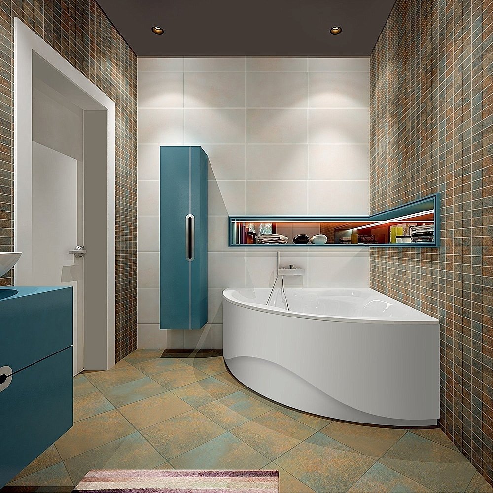 Ванна акриловая Koller Pool Tera 135x135 TERA135х135 белая купить в интернет-магазине Sanbest