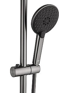 Смеситель для ванны с душевым гарнитуром WONZON & WOGHAND ALFA WW-AE3205-BGG темный графит купить в интернет-магазине сантехники Sanbest