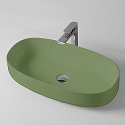 Раковина накладная Artceram Cognac 68 COL005 44 00 Verde Salvia купить в интернет-магазине Sanbest