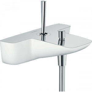 Смеситель для ванны Hansgrohe PuraVida 15472400 белый/хром купить в интернет-магазине сантехники Sanbest