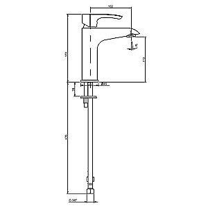 Смеситель для раковины PAINI Palermo PACR205KM хром купить в интернет-магазине сантехники Sanbest