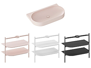 Раковина Ravak Yard 800 XJX0G280000 розовый купить в интернет-магазине Sanbest