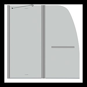 Шторка для ванны Parly F03 120x130 купить в интернет-магазине Sanbest