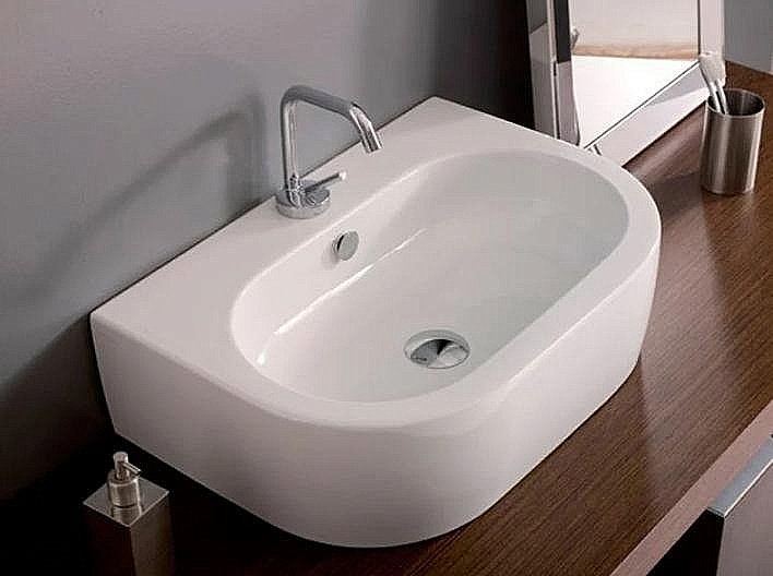 Раковина Kerasan Flo 50 33141bi*1 белая купить в интернет-магазине Sanbest