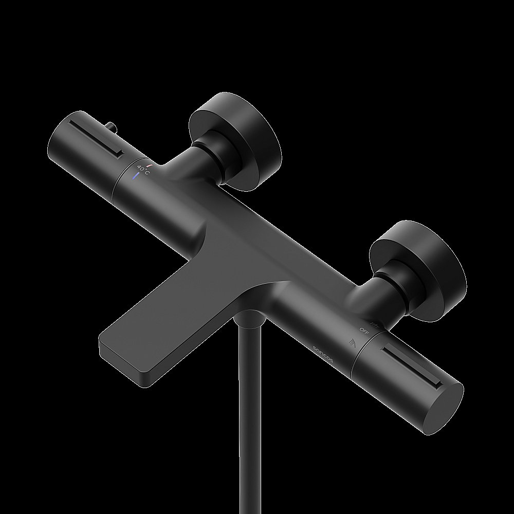 Смеситель для ванны и душа Sancos Etna SC9006MB черный матовый купить в интернет-магазине сантехники Sanbest