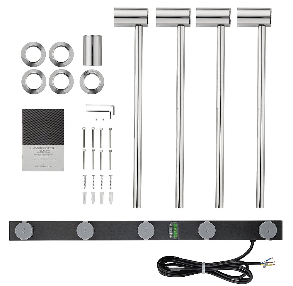 Полотенцесушитель электрический встраиваемый WONZON & WOGHAND HAMBURG, Хром (WW-AL314-CR) купить в интернет-магазине сантехники Sanbest