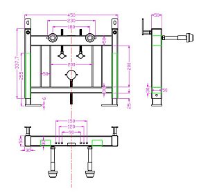 Инсталляция для биде TIMO TWB-02 купить в интернет-магазине сантехники Sanbest