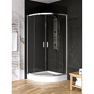 Душевой уголок NEW TRENDY SUVIA K-0515 90x90 стекло прозрачное/профиль хром купить в интернет-магазине Sanbest