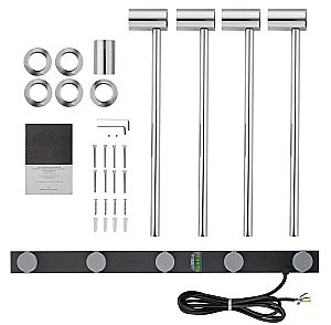 Полотенцесушитель электрический встраиваемый WONZON & WOGHAND HAMBURG, Хром (WW-AL314-CR) купить в интернет-магазине сантехники Sanbest