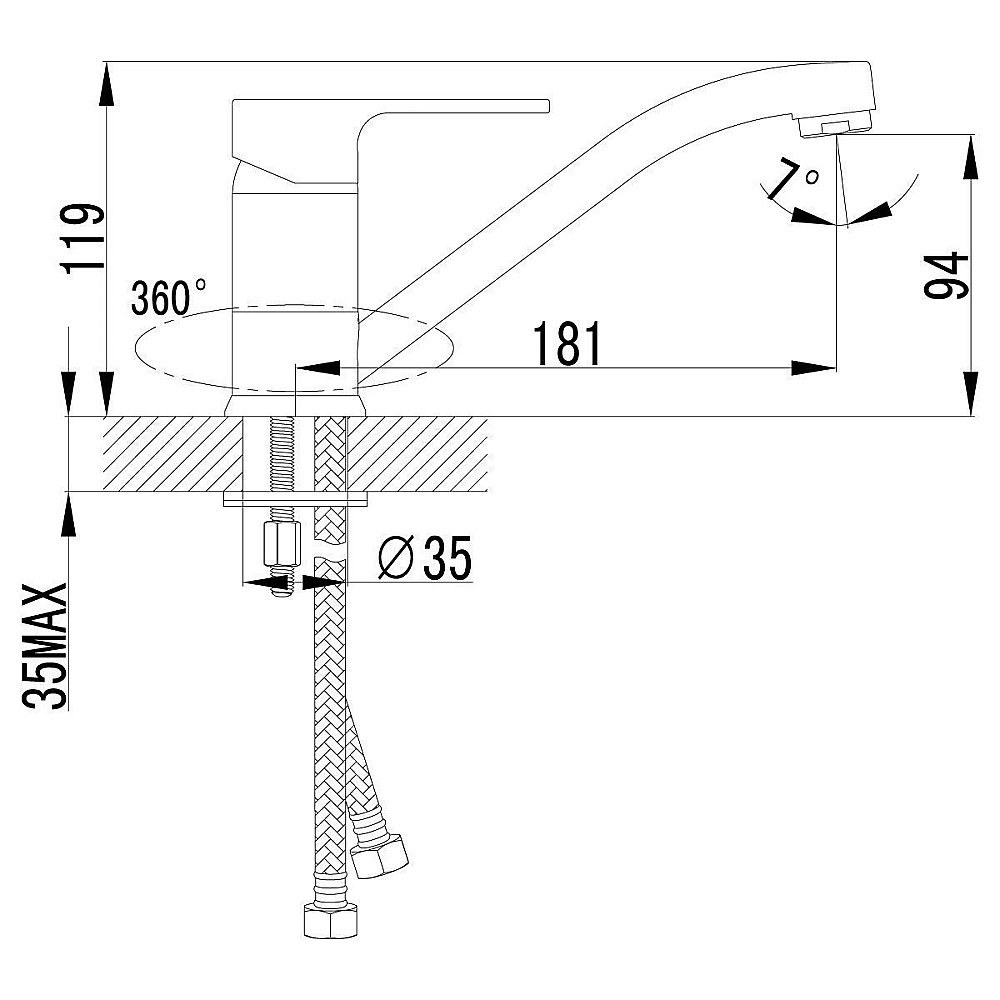 Смеситель для кухни Lemark Plus Grace LM1504C купить в интернет-магазине сантехники Sanbest