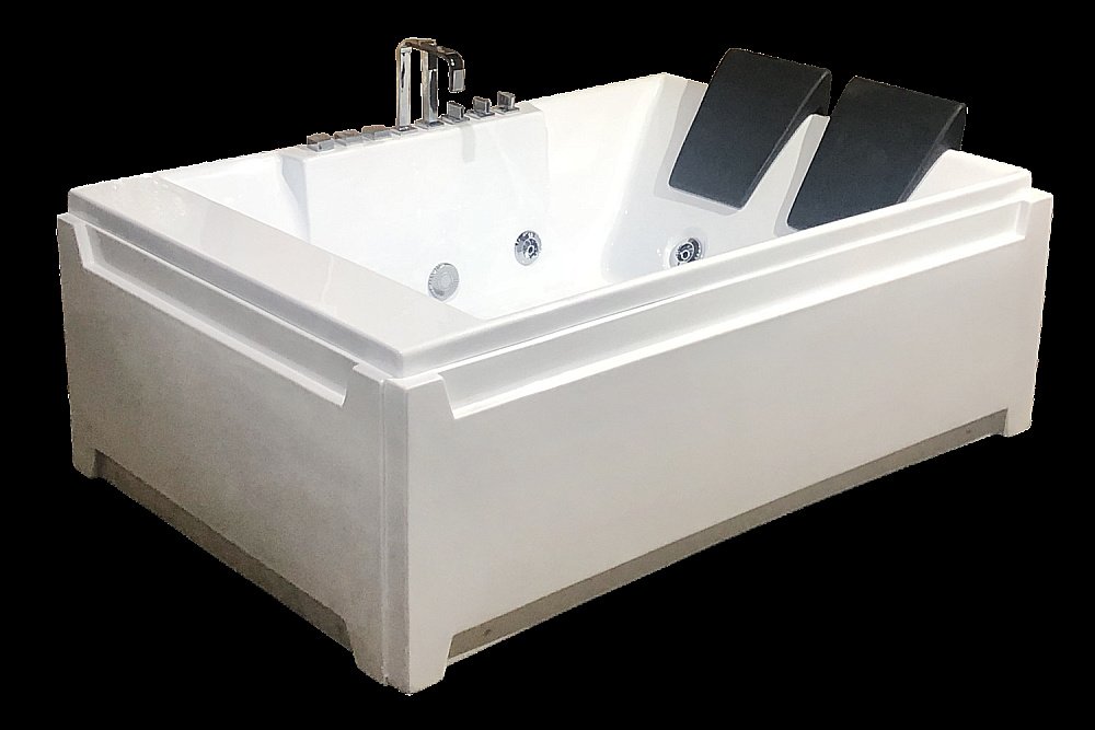 Акриловая ванна Royal Bath Triumph De Luxe RB665100DL 180x120 белая с гидромассажем купить в интернет-магазине Sanbest