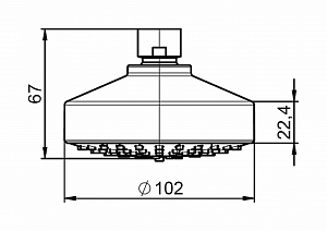 Верхний душ Roca Stella 5BH103C00 купить в интернет-магазине сантехники Sanbest