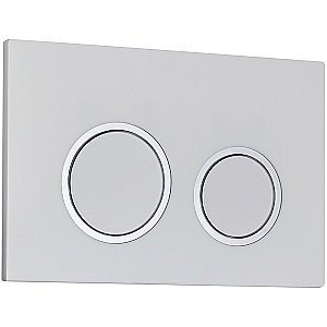 Кнопка для инсталляции Veconi Flush FLV11-W белая глянцевая/хром купить в интернет-магазине сантехники Sanbest